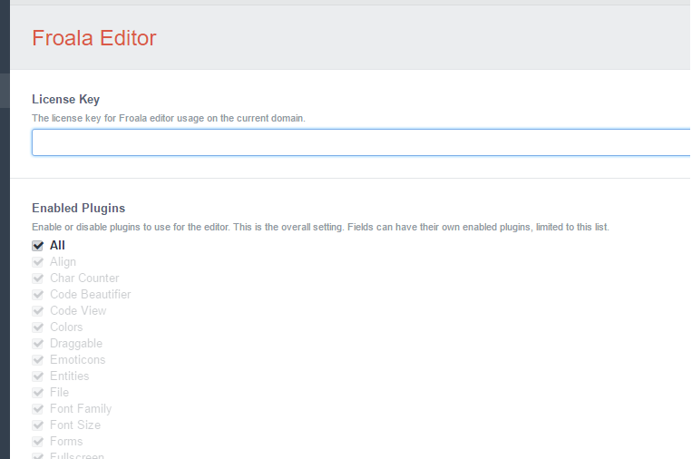 Plugin Settings