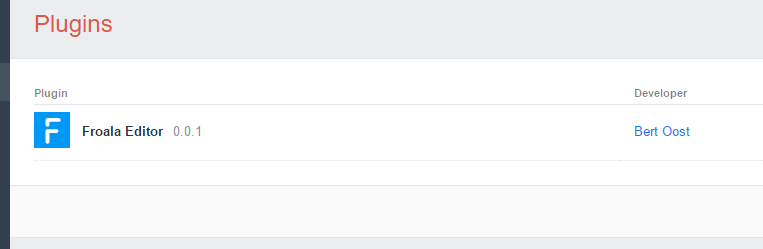 Plugin Install